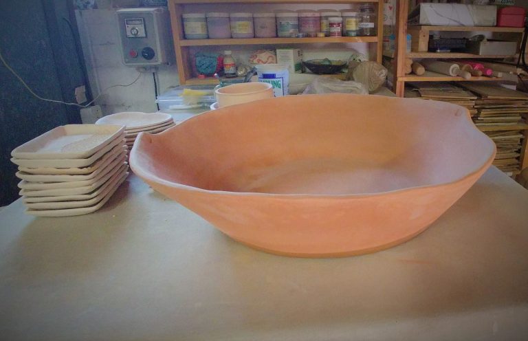 Press mould, terracotta bisketed ware